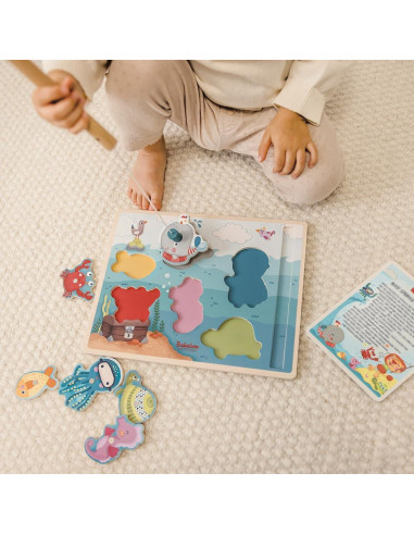 Rompecabezas de pesca de ballena Wilma Bababoo 9 piezas 27.94x22.86cm