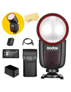 Flash Godox V1-C para Cámara Canon 76Ws TTL 1.5s Reciclaje