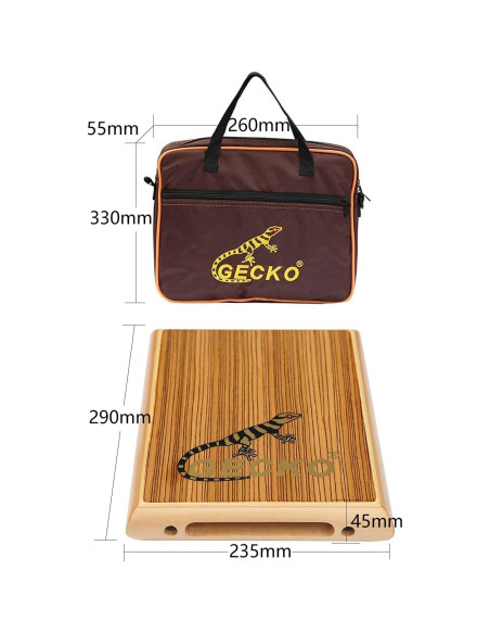 Cajón de Viaje GECKO de Madera Zebra Compacto 1.24 kg