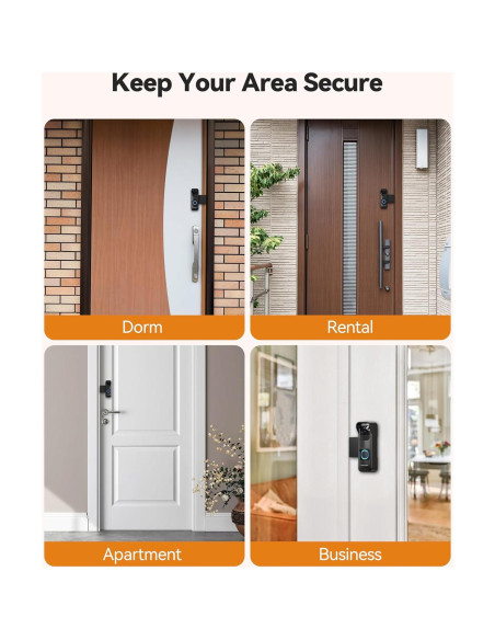 Soporte Anti-Robo para Timbre Blink 1ra Gen - Instalación Sin Perforación - Negro