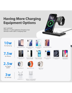 Cargador Inalámbrico 3 en 1 SMILE STATION para iPhone y Apple 2