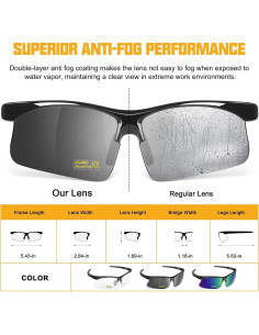 Paquete de 12 Gafas de Seguridad Antivaho OXG - Protección UV400 2