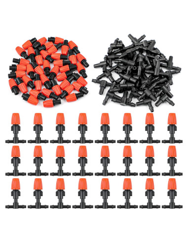 80 Goteadores Micro Spray Ajustables Sumalon para Riego Jardín