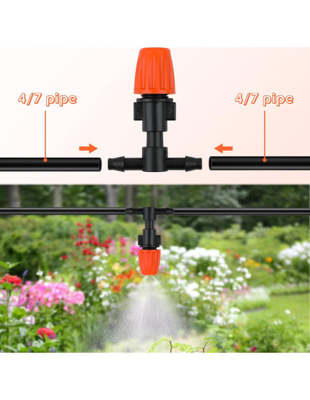 80 Goteadores Micro Spray Ajustables Sumalon para Riego Jardín