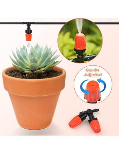 80 Goteadores Micro Spray Ajustables Sumalon para Riego Jardín