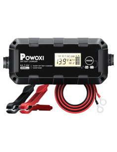Cargador Mantenedor de Batería POWOXI 6A 6V/12V Inteligente