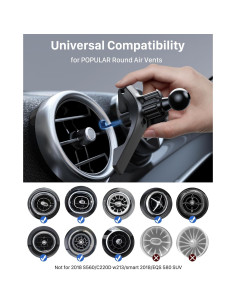 Soporte para teléfono de coche YOSH para ventilación redonda 2