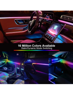 Luces LED interiores HUNOGRU TPY17 22 en 1 RGB para auto 2