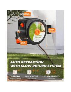 Carrete de Manguera Retráctil YESAGA 30 m x 1/2" Automático 2
