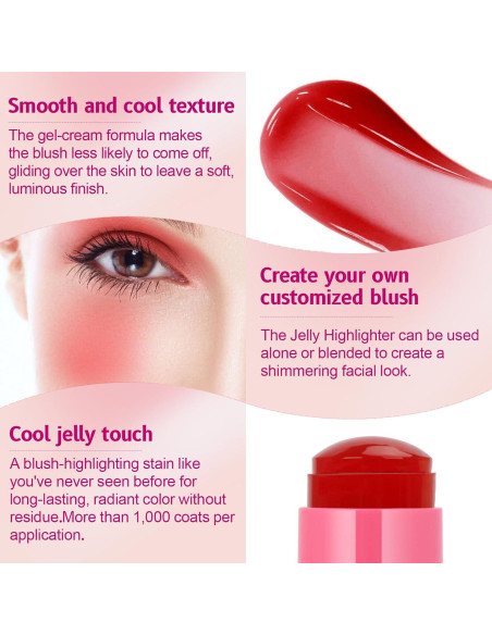 Tinte Jelly Multiusos Lingyun 5.9ml Rosa Claro + Naranja