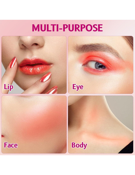 Tinte Jelly Multiusos Lingyun 5.9ml Rosa Claro + Naranja