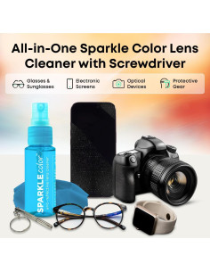 Kit de Limpieza de Gafas OPTIPAK - 2 Spray 30ml + 2 Paños 2