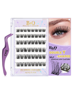 Pestañas Autoadhesivas B&Q SA03 48 Piezas D Curl 10-16mm
