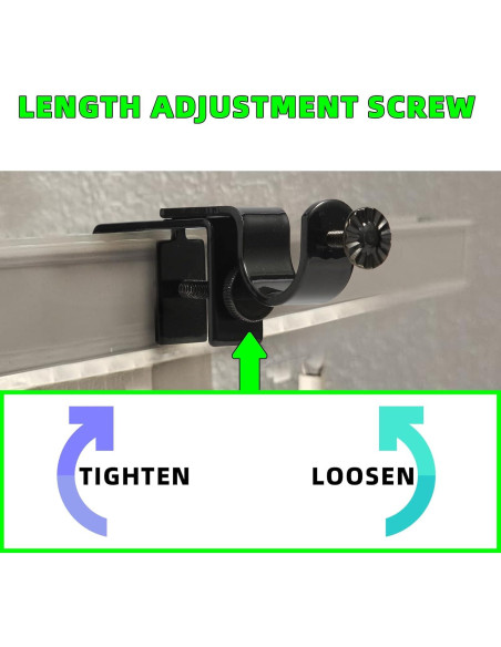 Soporte de Varilla de Cortina INSFITY Montaje Sin Taladro 3.05-5.08 cm
