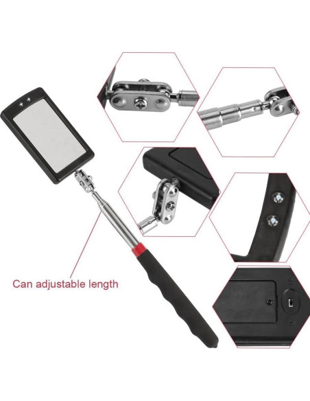 Espejo de Inspección Telescópico LED Betterstar 34 cm
