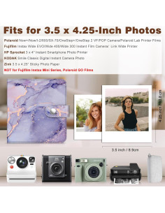 Álbum de fotos Fintie para Polaroid y Fujifilm - 52 bolsillos 2