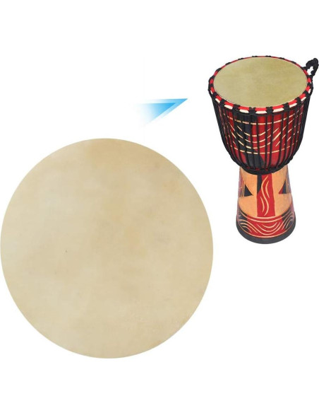 Cabeza de Tambor de Cuero de Búfalo Bnineteenteam 30 cm 2 Pcs