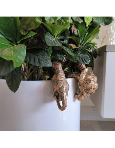 Colgador de Macetas Tortuga Rltshido - Resina 10.9 cm