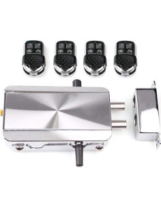 Cerradura Electrónica Inteligente Faddare con Control Remoto Plata 2