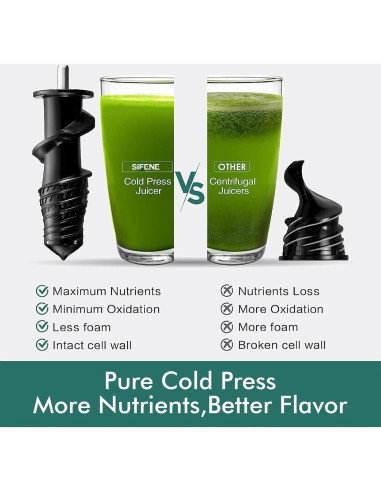 Exprimidor SIFENE JS3105 Doble Boca 3" Anti-Obstrucción