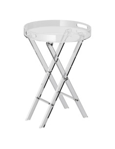 Mesa de Bandeja Plegable VEVOR Acrílico Transparente 580 mm