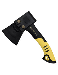 Hacha de Camping ZEUSTR 25.4 cm con Mango de Nylon Absorbente