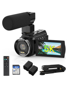 Cámara de Video 5K Kimonie DV-5K 48MP 60FPS WiFi con Zoom 10X