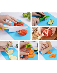 Juego de cuchillos seguros para niños Ielek - 5 piezas 2