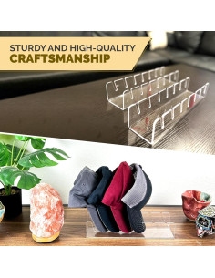 Soporte para Gorras iNNOVANT Acrílico Transparente 2 Piezas 2