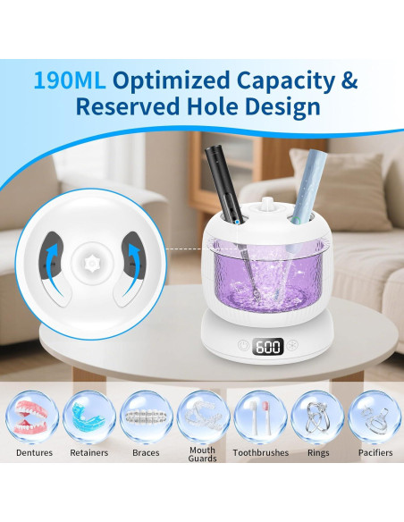 Limpiadora Ultrasónica de Retenedores Morole H14-W 4 Modos