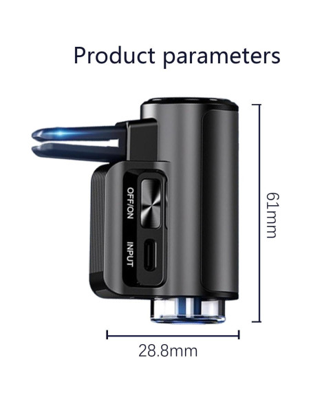 Difusor de Aroma para Coche Genérico Inteligente USB-C Difusor de Aroma para Coche Genérico Inteligente USB-C
