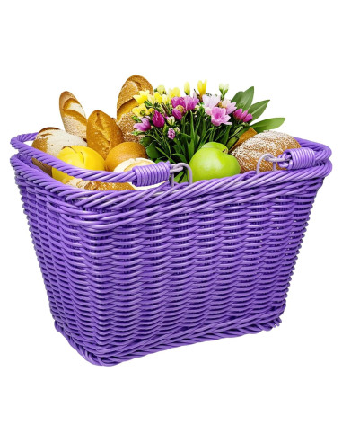 Cesta de Picnic Plegable Morada RainFlower 24.9x18.5x16 cm
