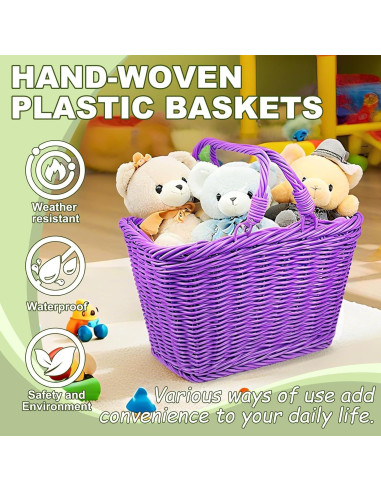 Cesta de Picnic Plegable Morada RainFlower 24.9x18.5x16 cm