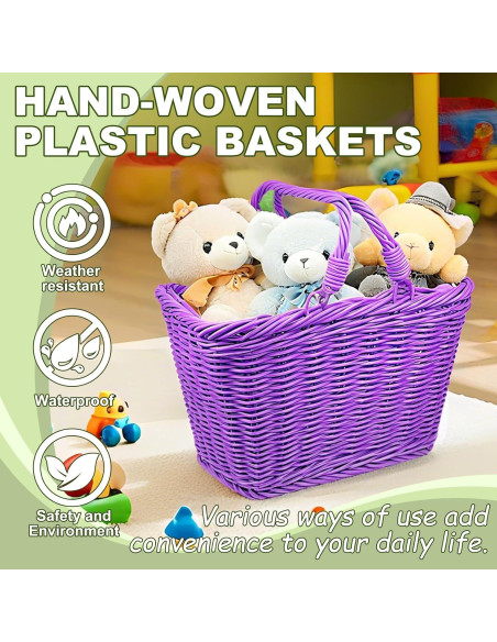 Cesta de Picnic Plegable Morada RainFlower 24.9x18.5x16 cm