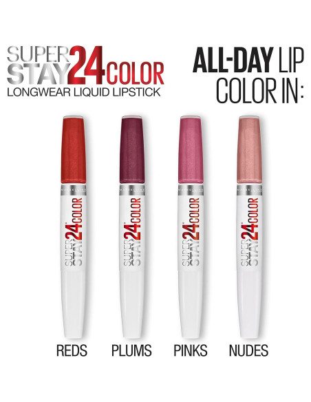 Labial Maybelline Superstay 24 Ciruela Todo el Día 22.4g