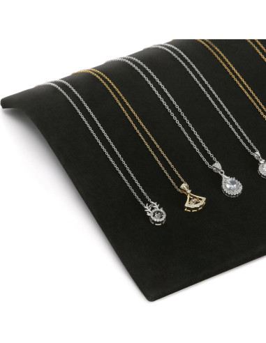 Soporte de Exhibición de Joyería KUKUVR en Terciopelo Negro