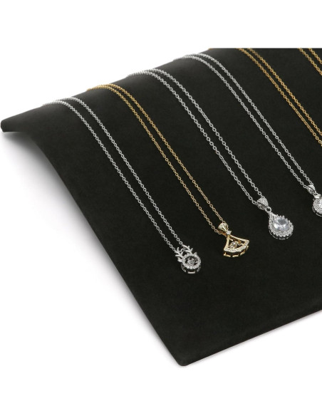 Soporte de Exhibición de Joyería KUKUVR en Terciopelo Negro