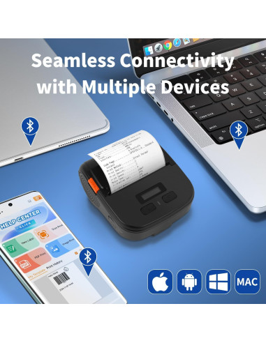 Impresora de Etiquetas Térmicas Rongta RPP30 Bluetooth 203 DPI