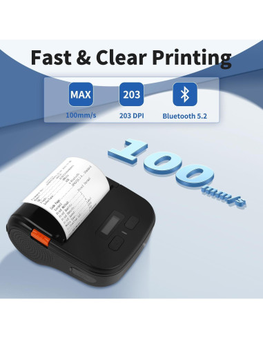 Impresora de Etiquetas Térmicas Rongta RPP30 Bluetooth 203 DPI