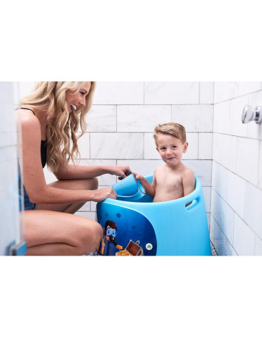 Taza de Baño Plástico 800ml Fresh Frog Cascada Azul