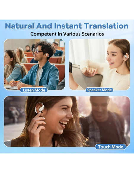Auriculares Traductores Qnmittry V21 Bluetooth 138 Idiomas