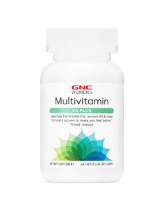 Multivitamínico GNC 50 Plus Mujeres 60 Tabletas Salud Huesos Piel