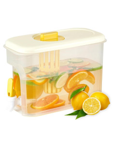 Dispensador de Bebidas RAMFIYN 3.78L Amarillo para Refrigerador