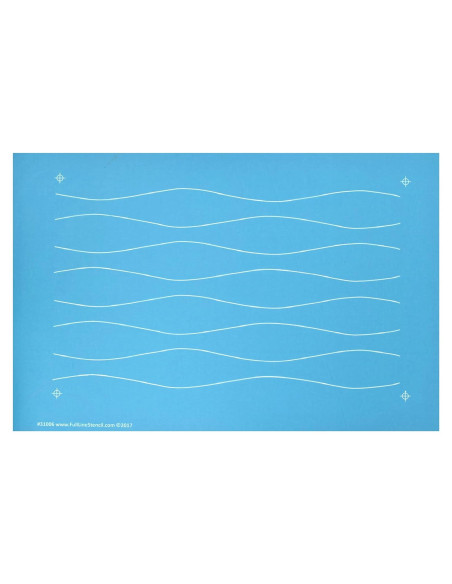 Plantilla de Acolchado Hancy Olas Modernas 31006 - Nylon 43x28 cm Plantilla de Acolchado Hancy Olas Modernas 31006 - Nylon 43x28 cm