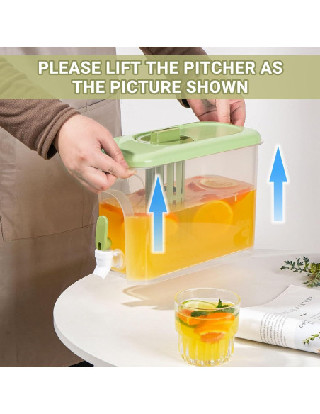 Dispensador de Bebidas RAMFIYN 3.78L Amarillo para Refrigerador