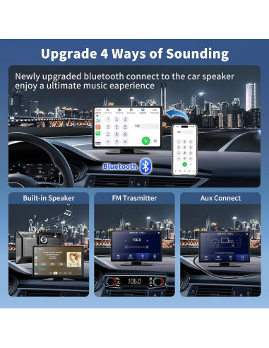 Pantalla Carplay Inalámbrica JoycePure 9" con Cámara 4K