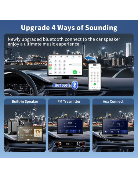 Pantalla Carplay Inalámbrica JoycePure 9" con Cámara 4K Pantalla Carplay Inalámbrica JoycePure 9" con Cámara 4K