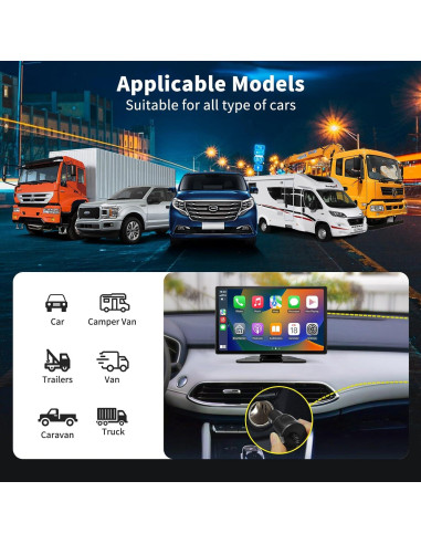 Pantalla Carplay Inalámbrica JoycePure 9" con Cámara 4K