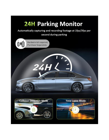 Cámara de tablero 4K GMAIPOP F800 3 canales WiFi 5GHz