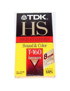 Videocinta VHS TDK Life On Record 30540 2.67 Horas